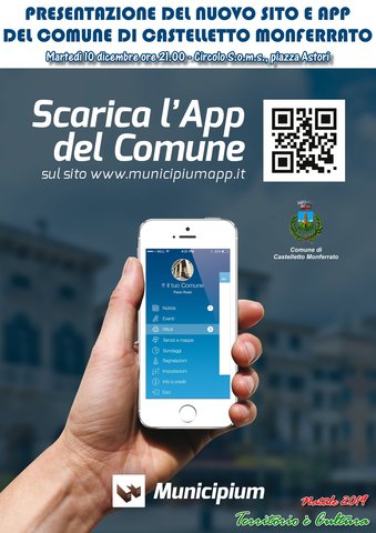 Presentazione del nuovo Sito e App del Comune di Castelletto Monferrato